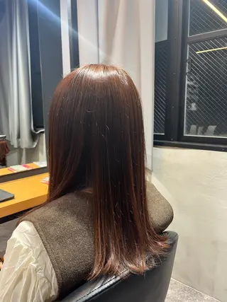 セミロング カラー plune 村松のヘアスタイル
