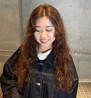 ロング カラー パーマ 🌈メンズパーマ🌈 メンズカットアリサのヘアスタイル