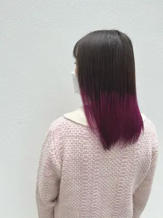 ミディアム カラー 「sumi」 AMIのヘアスタイル