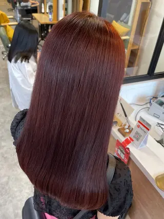 セミロング カラー ブリーチ✨/似合わせ カラー🎀/Yuzuのヘアスタイル