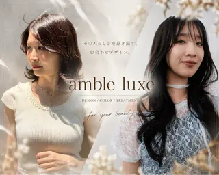 ミディアム 【公式】amble luxe池袋東口🩷のヘアスタイル
