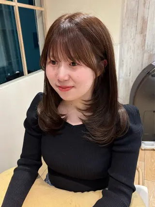 ロング 似合わせカット⌇ヘア セット⌇A i‎🤍のヘアスタイル