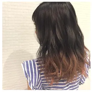 ミディアム カラー 大阪ヴィーガンサロン KANAKOのヘアスタイル