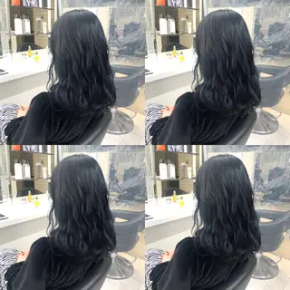 ミディアム カラー パーマ ヘアアレンジ メンズ キッズ ネイル マツエク・マツパ 🦋縮毛/韓国レイヤ ー/透明感カラー🦋のヘアスタイル