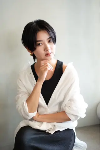 ショート カラー 加賀 千聖 /soigneのヘアスタイル
