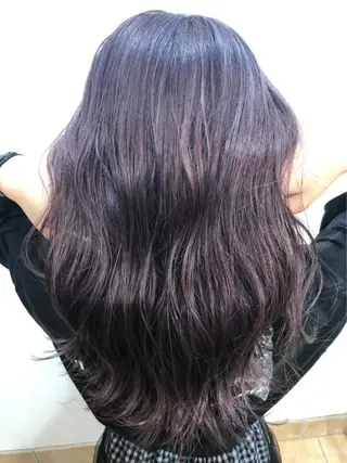 ロング カラー 松田 真央のヘアスタイル