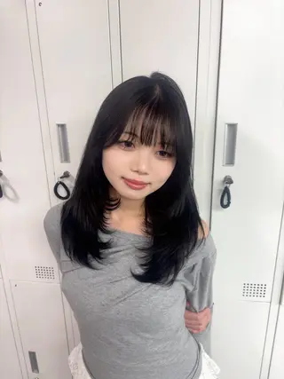 セミロング カラー Riko🐰💗/ モテ艶髪《本厚木》のヘアスタイル