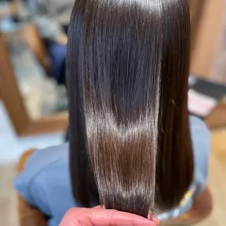 ロング 髪質改善縮毛矯正 美容師✂️山崎竜二のヘアスタイル