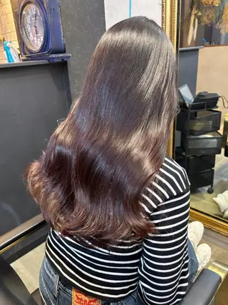 ロング カラー 【aini天王寺】 𝐚𝐢𝐫𝐢✂︎のヘアスタイル