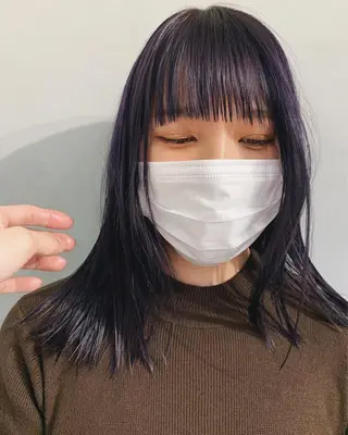 ロング カラー ボブパーマコテ巻き風 パーマNo1深江秀平のヘアスタイル