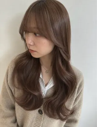 ロング カラー m i k u n aのヘアスタイル