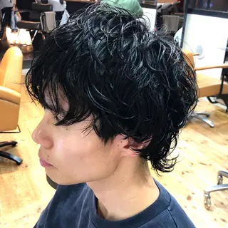 パーマ メンズ ニュアンスパーマ/ メンズカット田島勇樹のヘアスタイル