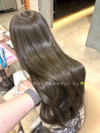 セミロング カラー 顔周りカット/透明感 カラー/ゆう🤎のヘアスタイル