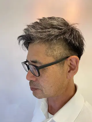 ショート メンズ 森　敦生👑 メンズカット＆パーマのヘアスタイル