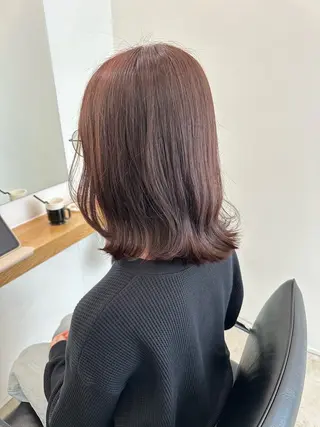ミディアム カラー レイヤー/ナチュラル 💐nao.のヘアスタイル