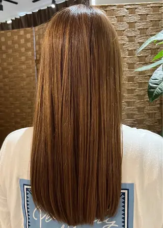 ロング 酸性ストレート✨ 艶カラー✨谷口倭子のヘアスタイル