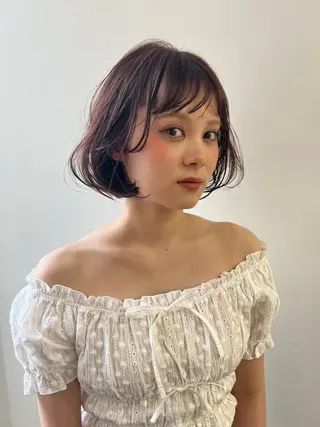 カラー 透明感カラー🫧 高田李胡のヘアスタイル