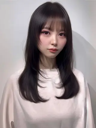 セミロング 🫧ハッシュレイヤー ×髪質改善🫧清野のヘアスタイル