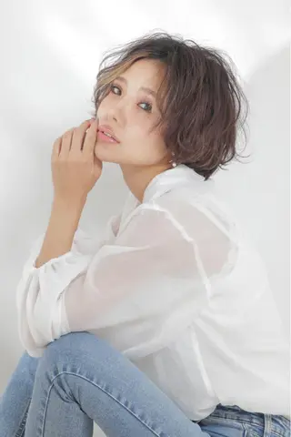 ショート カラー Lee 甲子園のヘアスタイル