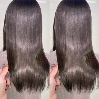 セミロング バレイヤージュ ボブ🌈ナツヤのヘアスタイル