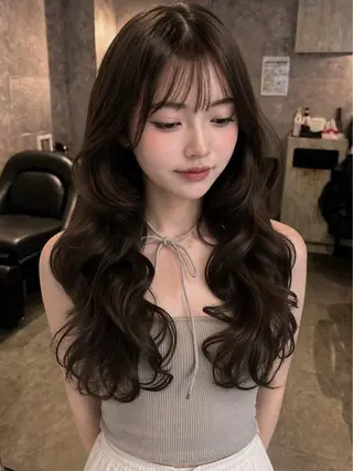 ロング カラー 🍒さき🍒大宮/ 透明感カラーのヘアスタイル