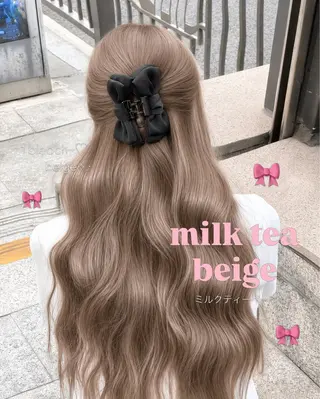 ロング カラー ヘアアレンジ 透明感カラー🎀 Anju/渋谷🎀のヘアスタイル