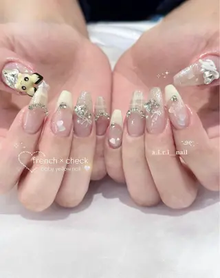 ネイル 𝗮𝗶𝗿𝗶🌙 新宿/ワンホンネイルのネイルデザイン