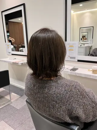 ミディアム カラー 中原 優美のヘアスタイル