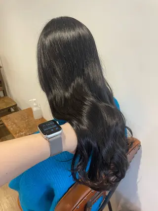 ロング カラー ヘアアレンジ coco♡ 韓国hairのヘアスタイル