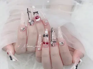 ネイル MoMoA Nail ネイル長さ出し専門店のネイルデザイン