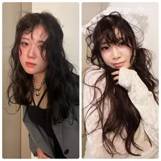 セミロング カラー ness/rina /透明感カラーのヘアスタイル