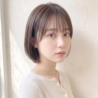 ショート 庭木華瑠🐾ボブ🧡 透明感カラー✨のヘアスタイル