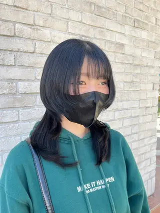 カラー ハイトーンカラー シールエクステのヘアスタイル