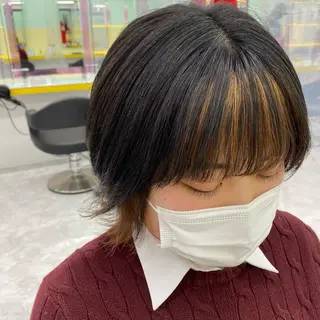 ミディアム カラー ヘアアレンジ mai🍑暖色カラー /レイヤー💖のヘアスタイル