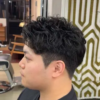 ショート パーマ ヘアアレンジ メンズ MENIN メンズ サロン 望月 涼太のヘアスタイル