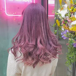 ロング カラー ヘアアレンジ メンズ キッズ ブリーチの髪様 MASATOのヘアスタイル