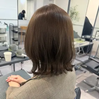 ミディアム カラー 顔周りレイヤー꙳⋆ ミディアム⌇SAKIのヘアスタイル