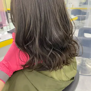 セミロング カラー ヘアアレンジ mai🍑暖色カラー /レイヤー💖のヘアスタイル