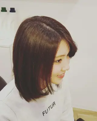 ミディアム カラー spa hair ark 富井直美のヘアスタイル