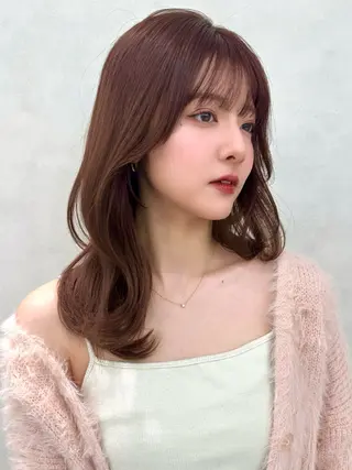 ミディアム 顔周り🇰🇷韓国 レイヤー/いづみ💞のヘアスタイル