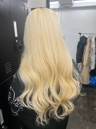 ロング カラー 新宿💜ブリーチ 🩷HIKARUのヘアスタイル