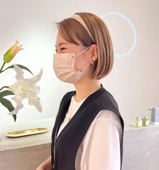 ショート カラー 🎀ピンクベージュ/ 梅田/茶屋町🎀のヘアスタイル