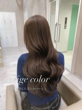 ロング カラー ヘアアレンジ 赤み消し🫧韓国ヘア 🫧藤岡誠也のヘアスタイル