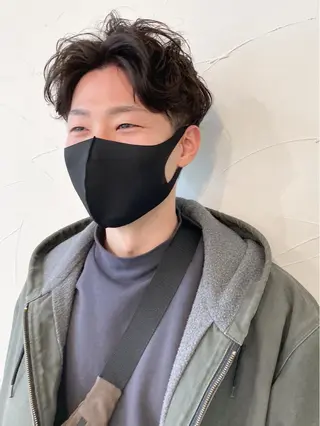ショート パーマ メンズ 樋野 亮のヘアスタイル