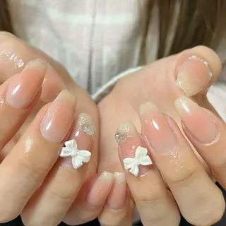 ネイル ネイル💕& まつ毛パーマのネイルデザイン