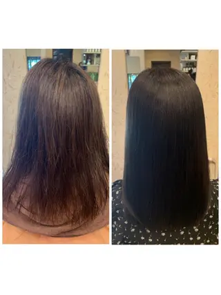 セミロング カラー 加茂 しのぶのヘアスタイル