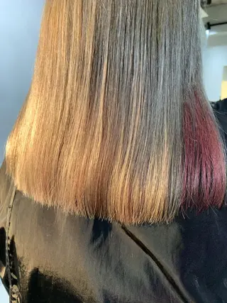 ロング カラー ボブパーマコテ巻き風 パーマNo1深江秀平のヘアスタイル