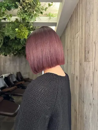 ショート カラー ヘアアレンジ あおい 🍒暖色カラーのヘアスタイル