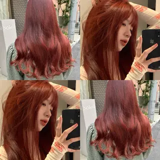 ロング カラー ブリーチなしカラー kana🐱のヘアスタイル