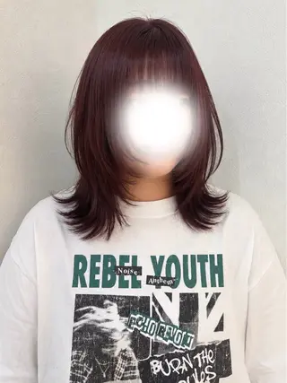 ミディアム カラー 艶感暖色カラー🥀/ レイヤー / れいかのヘアスタイル
